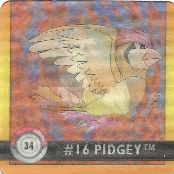 1999 Pokemon Action Flipz Premier Edition #34 #16 Pidgey #17 Pidgeotto Front