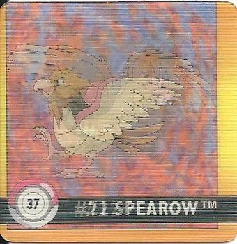 1999 Pokemon Action Flipz Premier Edition #37 #21 Spearow #22 Fearow Front