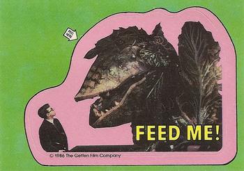 1986 Topps Little Shop of Horrors #12 Feed me! / I thrill when I drill A bicuspid Front