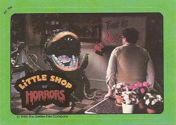 1986 Topps Little Shop of Horrors #13 / You're Audrey's boyfriend?? Front