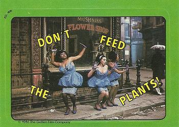 1986 Topps Little Shop of Horrors #41 Don't feed the plants! / Puzzle Front