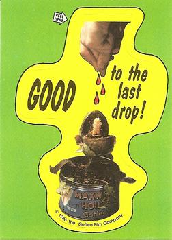 1986 Topps Little Shop of Horrors #28 GOOD to the last drop! / Seymour -- my hero!You sav Front