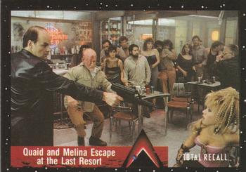 1990 Pacific Total Recall #67 Quaid and Melina Escape at the Last Resort Front