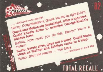 1990 Pacific Total Recall #82 Kuato Dies Back