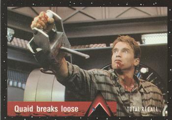 1990 Pacific Total Recall #90 Quaid breaks loose Front