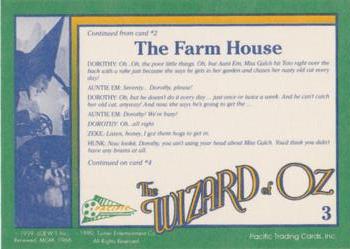 1990 Pacific The Wizard of Oz #3 The Farm House Back