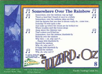 1990 Pacific The Wizard of Oz #8 Somewhere Over The Rainbow Back
