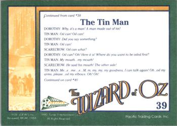 1990 Pacific The Wizard of Oz #39 The Tin Man Back