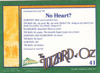 1990 Pacific The Wizard of Oz #41 No Heart? Back