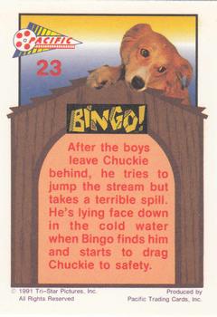1991 Pacific Bingo #23 Bingo to the rescue Back