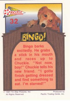 1991 Pacific Bingo #32 Let's play Back
