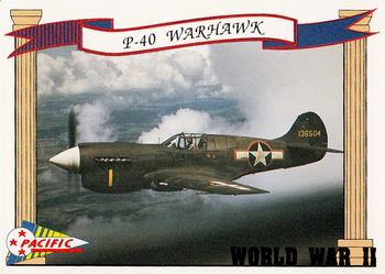 1992 Pacific The Story of World War II #5 P-40 Warhawk Front