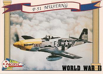 1992 Pacific The Story of World War II #14 P-51 Mustang Front