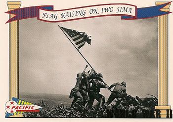1992 Pacific The Story of World War II #81 Flag Raising on Iwo Jima Front