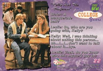 1994 Pacific Saved By The Bell: The College Years #22 Cast Photo Back