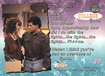 1994 Pacific Saved By The Bell: The College Years #27 