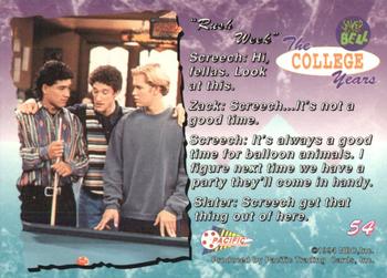 1994 Pacific Saved By The Bell: The College Years #54 