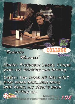 1994 Pacific Saved By The Bell: The College Years #108 