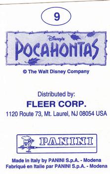1995 Panini Pocahontas Stickers #9 Pocahontas Sticker Back