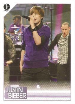 2010 Panini Justin Bieber #1 On his April 1, 2010 The Tonight Show with Jay Leno Front