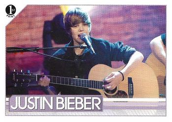 2010 Panini Justin Bieber #3 Having a flair for comedy, Justin smashed his Front