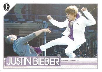 2010 Panini Justin Bieber #4 In Trenton, New Jersey, Justin threw in some m Front
