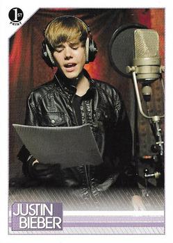 2010 Panini Justin Bieber #5 On Feb. 1, 2010, Justin stood in Studio A of H Front
