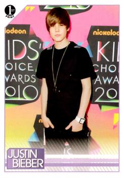 2010 Panini Justin Bieber #15 Like all the special guests at Nickelodeon's 2 Front