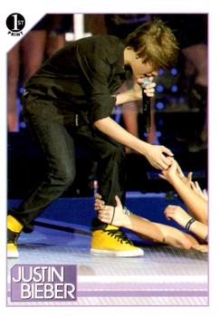 2010 Panini Justin Bieber #20 Get a grip on it takes on new meaning as Justin Front