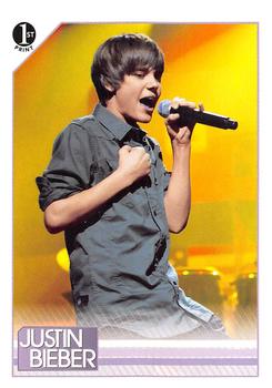 2010 Panini Justin Bieber #23 At BET's SOS: Saving Ourselves - Help For Hait Front