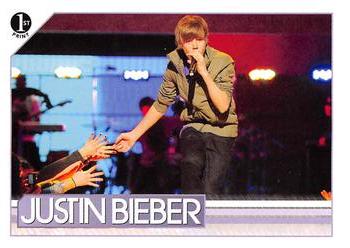 2010 Panini Justin Bieber #31 Justin sang at the 2010 Annual Upfront Present Front