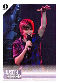 2010 Panini Justin Bieber #33 Justin headed over to Times Square in New York Front