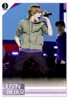 2010 Panini Justin Bieber #35 At Nickelodeon's Annual Upfront Presentation i Front