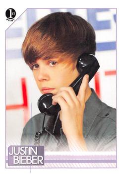 2010 Panini Justin Bieber #39 With a big and generous heart for charity, Jus Front