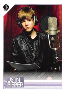2010 Panini Justin Bieber #40 Justin's is the first voice heard on the remak Front