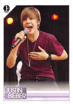 2010 Panini Justin Bieber #48 Justin entertained young and old alike as he s Front