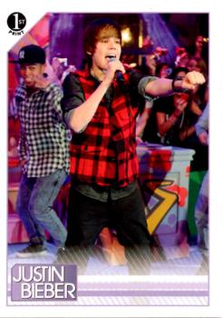 2010 Panini Justin Bieber #54 For his appearance at MuchMusic in Canada, the Front