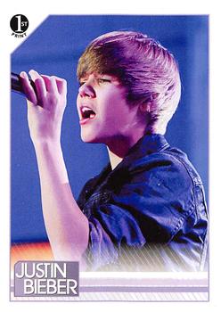 2010 Panini Justin Bieber #55 Justin rings in the New Year in Las Vegas as h Front
