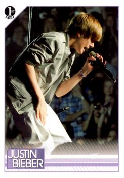 2010 Panini Justin Bieber #59 As he does in so many of his concerts, Justin Front