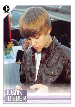 2010 Panini Justin Bieber #70 While checking out the Grammy Gift Lounge for Front