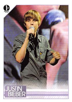 2010 Panini Justin Bieber #74 While performing Baby at the American Airlines Front