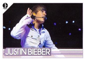2010 Panini Justin Bieber #76 One of Justin's many stops during his My World Front