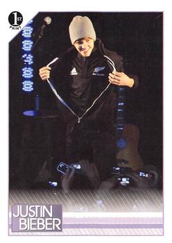 2010 Panini Justin Bieber #82 Even though he was in Auckland, New Zealand fo Front