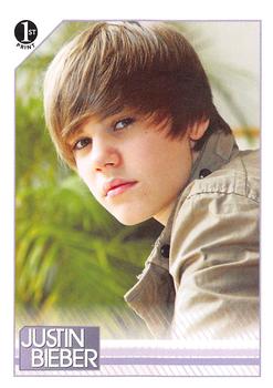 2010 Panini Justin Bieber #85 Unlike his visit to Auckland which included bu Front