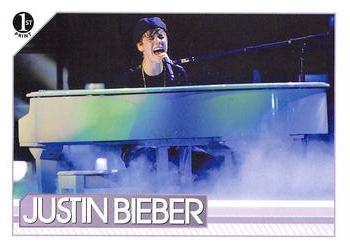 2010 Panini Justin Bieber #86 Having taught himself the piano, Justin put hi Front