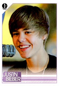 2010 Panini Justin Bieber #90 While talking about his devoted fans during hi Front