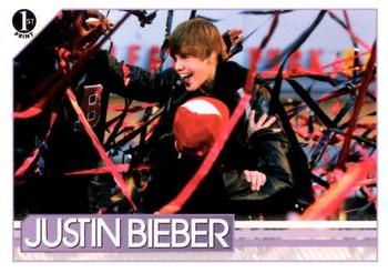 2010 Panini Justin Bieber #91 After his live performance outside of the Noki Front