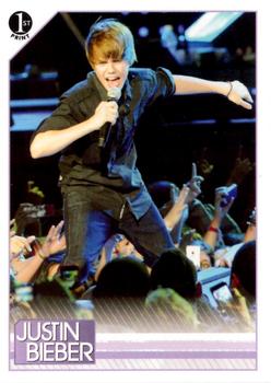 2010 Panini Justin Bieber #96 Not only did Justin have adoring fans screamin Front