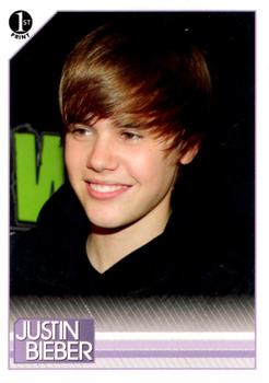 2010 Panini Justin Bieber #97 On March 23, 2010, Justin had a lot to smile a Front