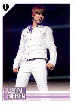 2010 Panini Justin Bieber #100 Justin brought his My World Tour and Sean King Front